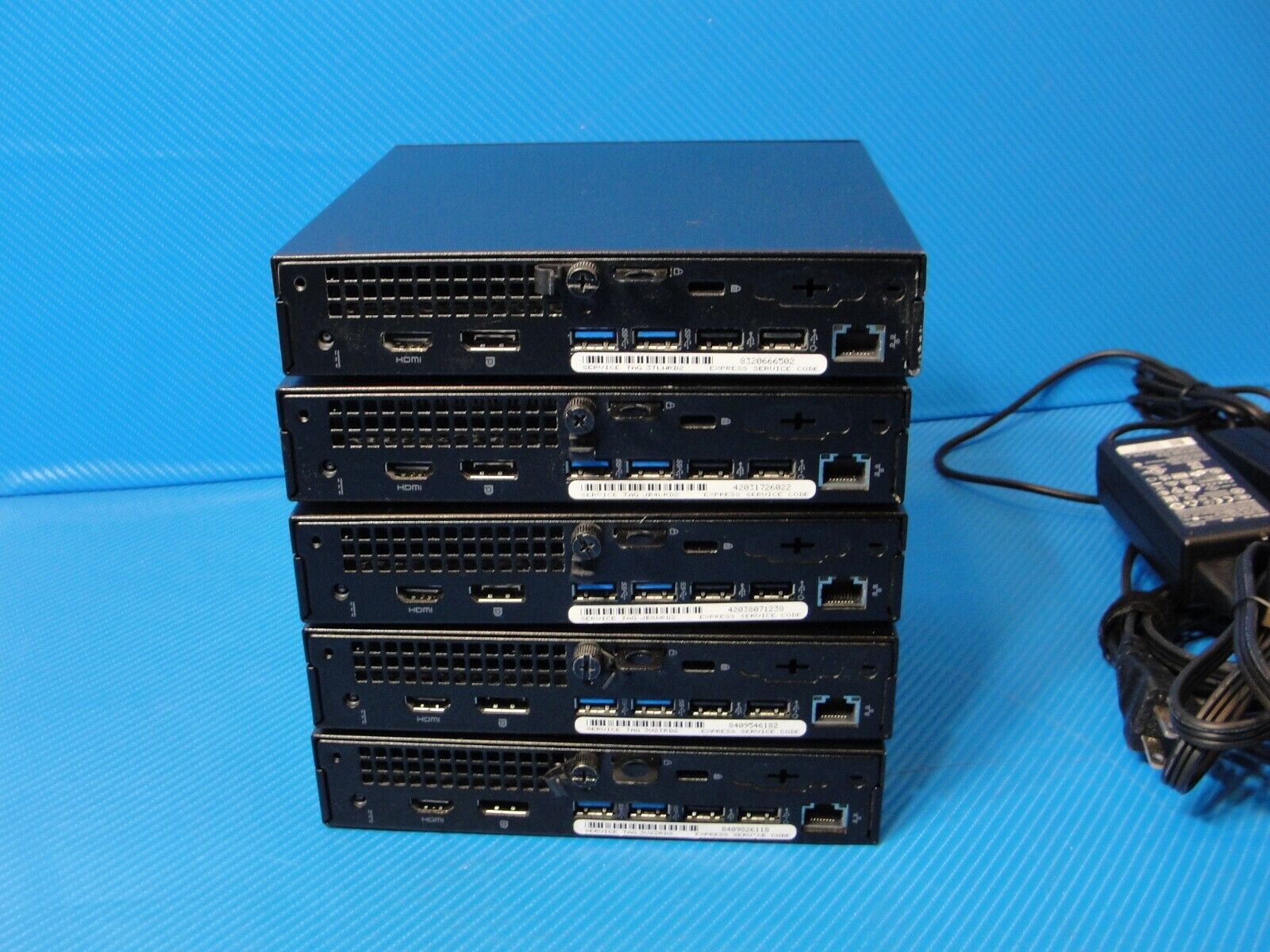 Lot of 5 Dell Optiplex 3040 Micro Mini PC i5-6500T 2.5GHz 8gb +AC Adapter No SSD