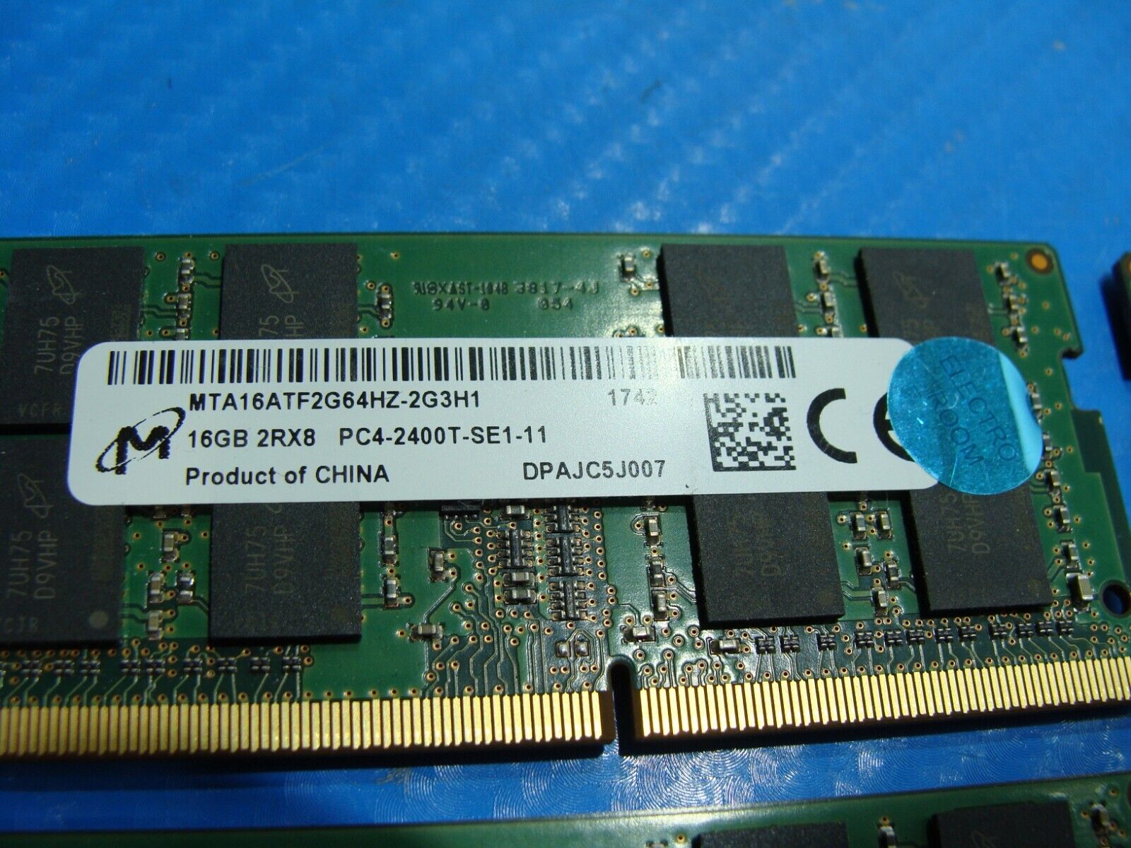 Dell 7520 So-Dimm Micron 64GB (4x16GB) Memory RAM PC4-2400T MTA16ATF2G64HZ-2G3H1