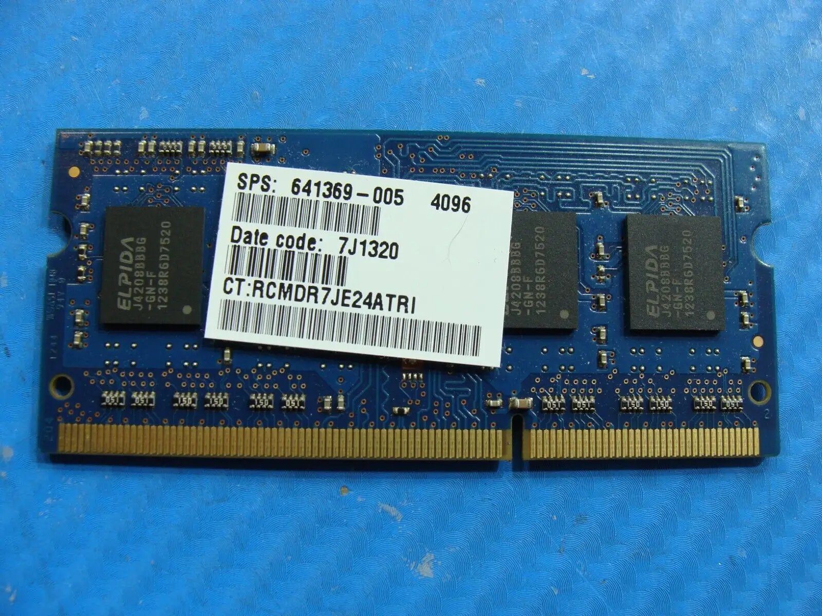 HP 4t-1100 Elpida 4GB 1Rx8 PC3-12800S SoDimm Memory Ram EBJ40UG8BBU0-GN-F