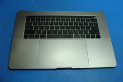 Macbook Pro 15" A1707 2017 MPTR2LL/A Top Case w/Battery Space Gray 661-07954 