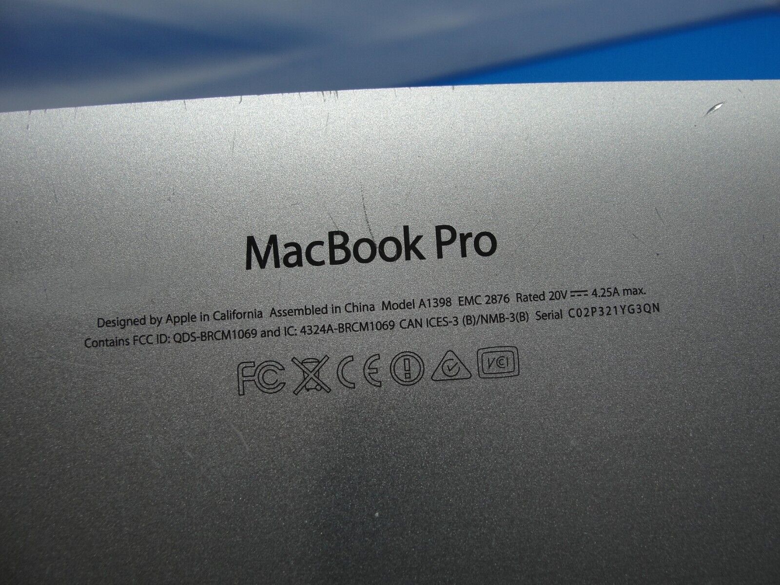 MacBook Pro A1398 2014 15