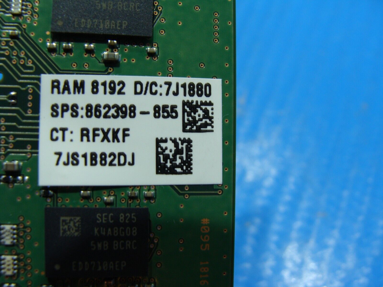 HP 15-db0076nr So-Dimm Samsung 8GB 1Rx8 Memory RAM PC4-2400T M471A1K43CB1-CRC