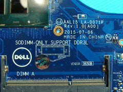 Dell Inspiron 15.6" 5559 Intel Core i3-6100U 2.3 GHz Motherboard LA-D071P 27G19 