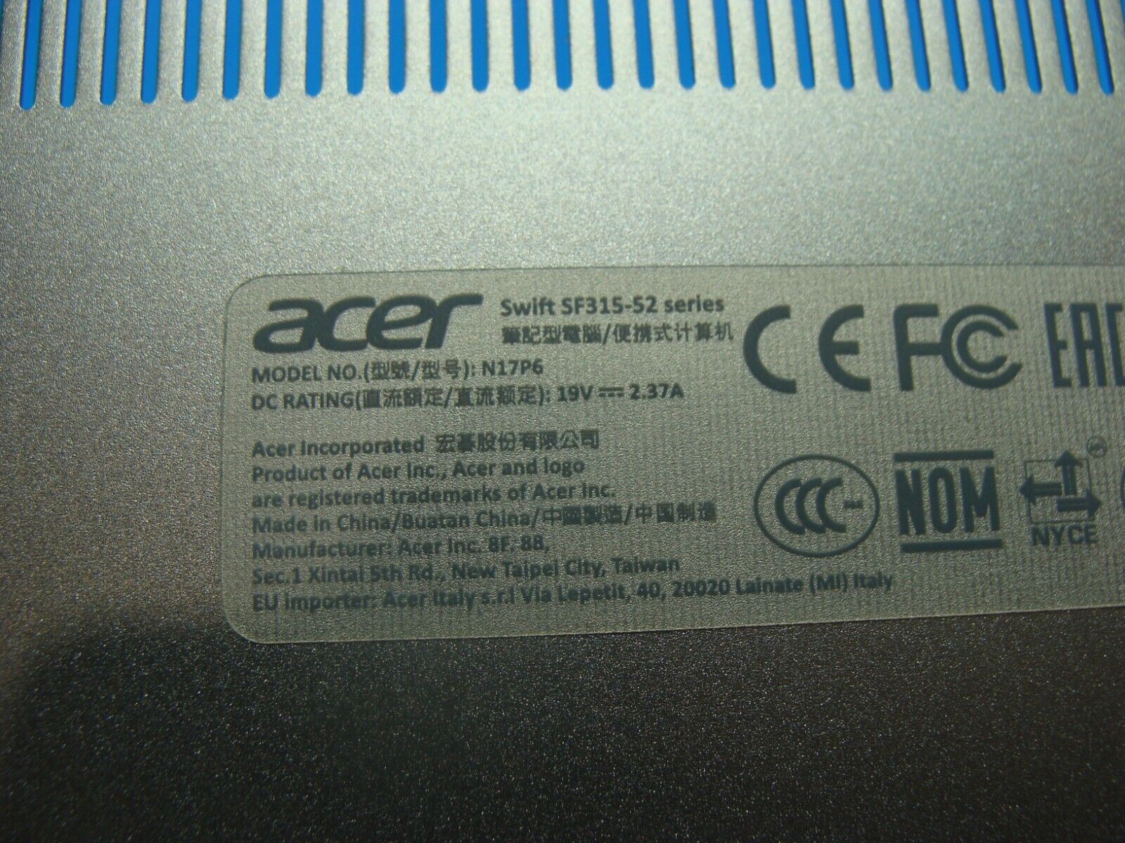 Acer Swift 3 15.6