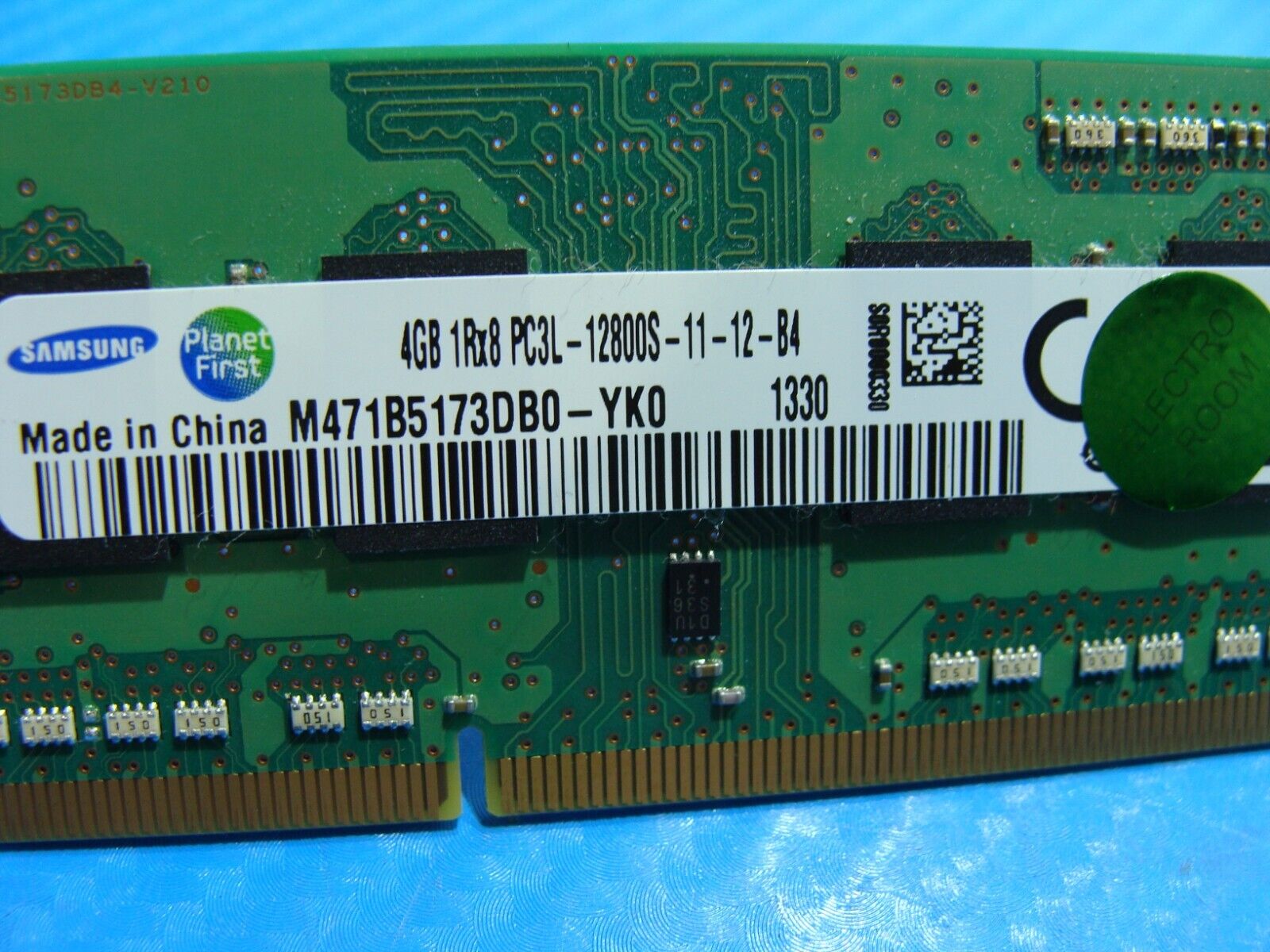 Samsung NP470R5E-K02UB So-Dim 8Gb 2x4Gb 1Rx8 Memory PC3L-12800S M471B5173DB0-YK0