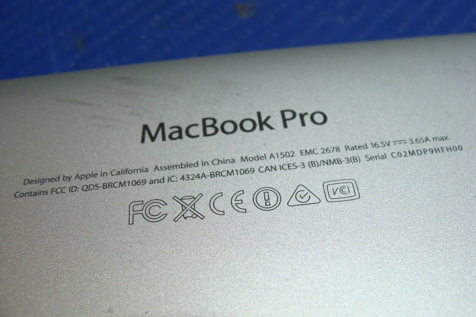 MacBook Pro A1502 ME864LL/A Late 2013 13