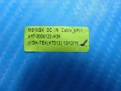 MSI 15.6" GE60 MS-16GC Genuine DC IN Power Jack w/ Cable K10-3006122-H39 - Laptop Parts - Buy Authentic Computer Parts - Top Seller Ebay