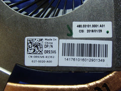 Dell Inspiron 15-3558 15.6" CPU Cooling Fan w/Heatsink 460.03101.0001 R9JV6 ER* - Laptop Parts - Buy Authentic Computer Parts - Top Seller Ebay