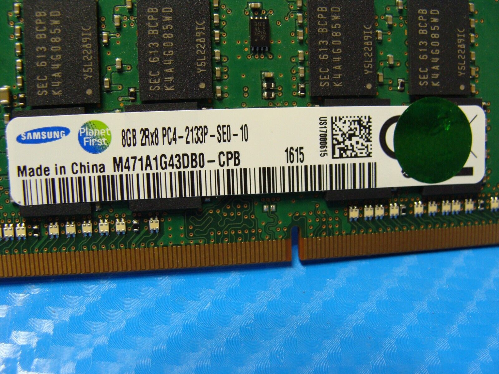 Lenovo X260 Samsung 8GB 2Rx8 PC4-2133P Memory RAM SO-DIMM M471A1G43DB0-CPB