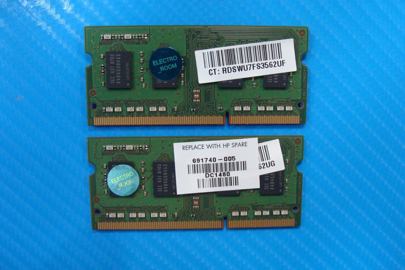 HP 15-u011dx Samsung 8GB 2x4GB PC3L-12800S Memory RAM SO-DIMM M471B5173DB0-YK0