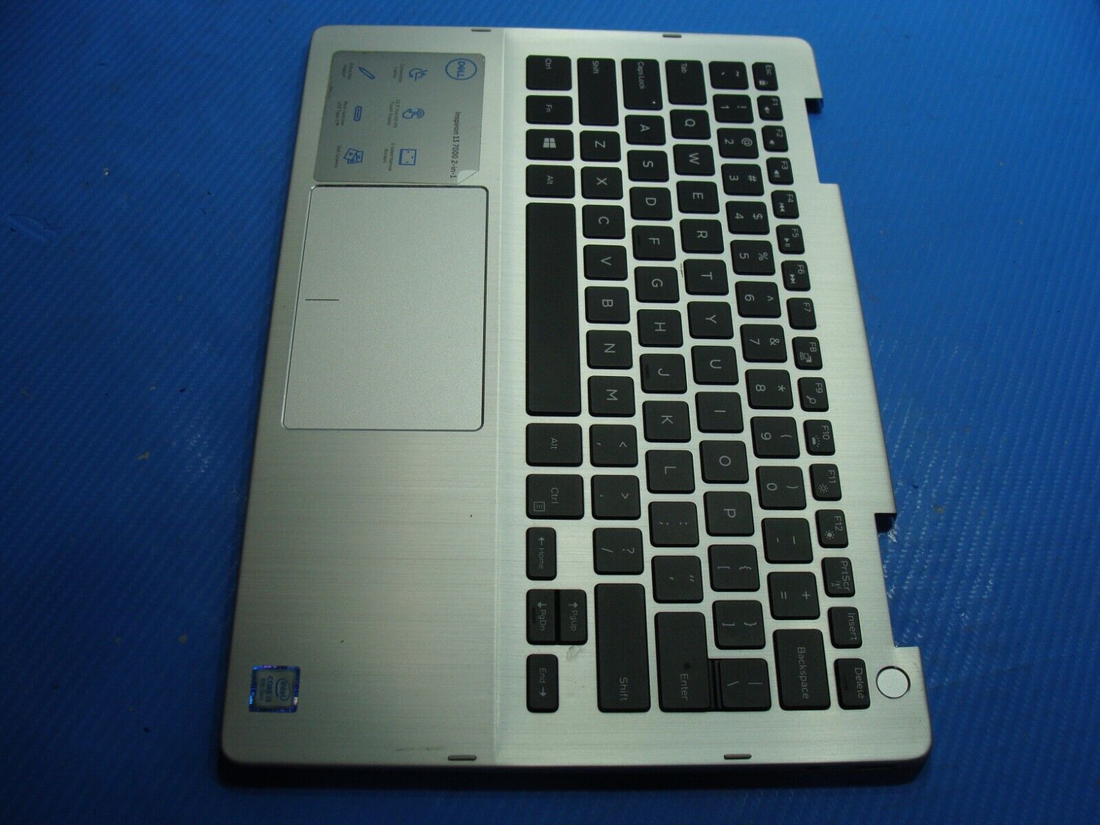 Dell Inspiron 13.3” 13 7386 OEM Palmrest w/TouchPad Keyboard VGR8N FPW13 Grade A