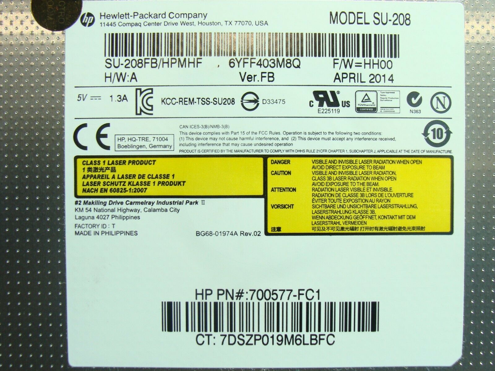 HP 15-g013cl 15.6