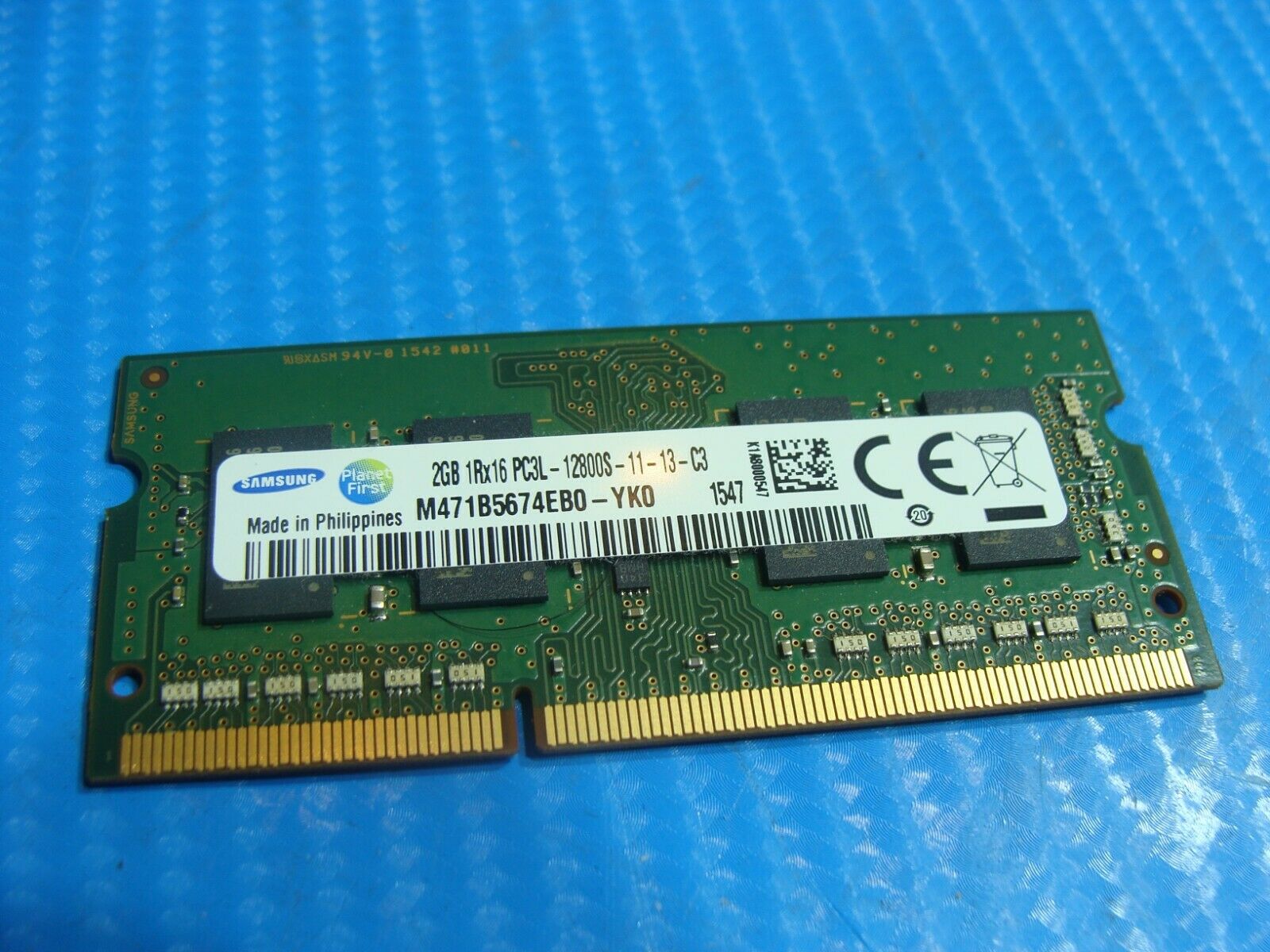 HP m6-p114dx Samsung 2GB 1Rx16 PC3L-12800S SO-DIMM RAM Memory M471B5674EB0-YK0 Samsung