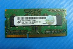 Dell L511z Laptop Micron 2GB Memory Ram pc3-10600s-9-11-b2 mt8jtf25664hz-1g4m1 