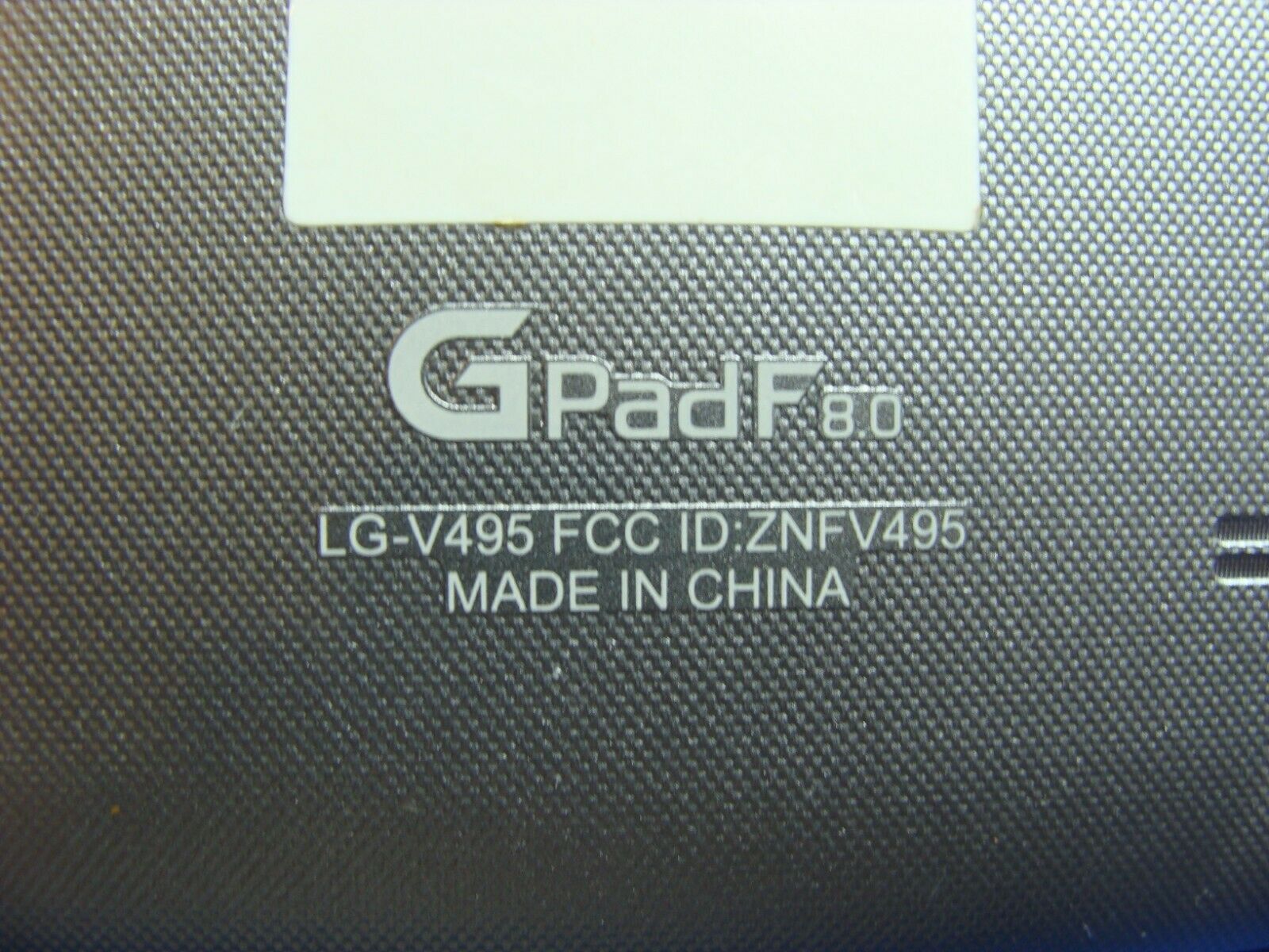 LG G PAD F 8.0 V495 Genuine Back Cover Case Housing Gray Grade A LG