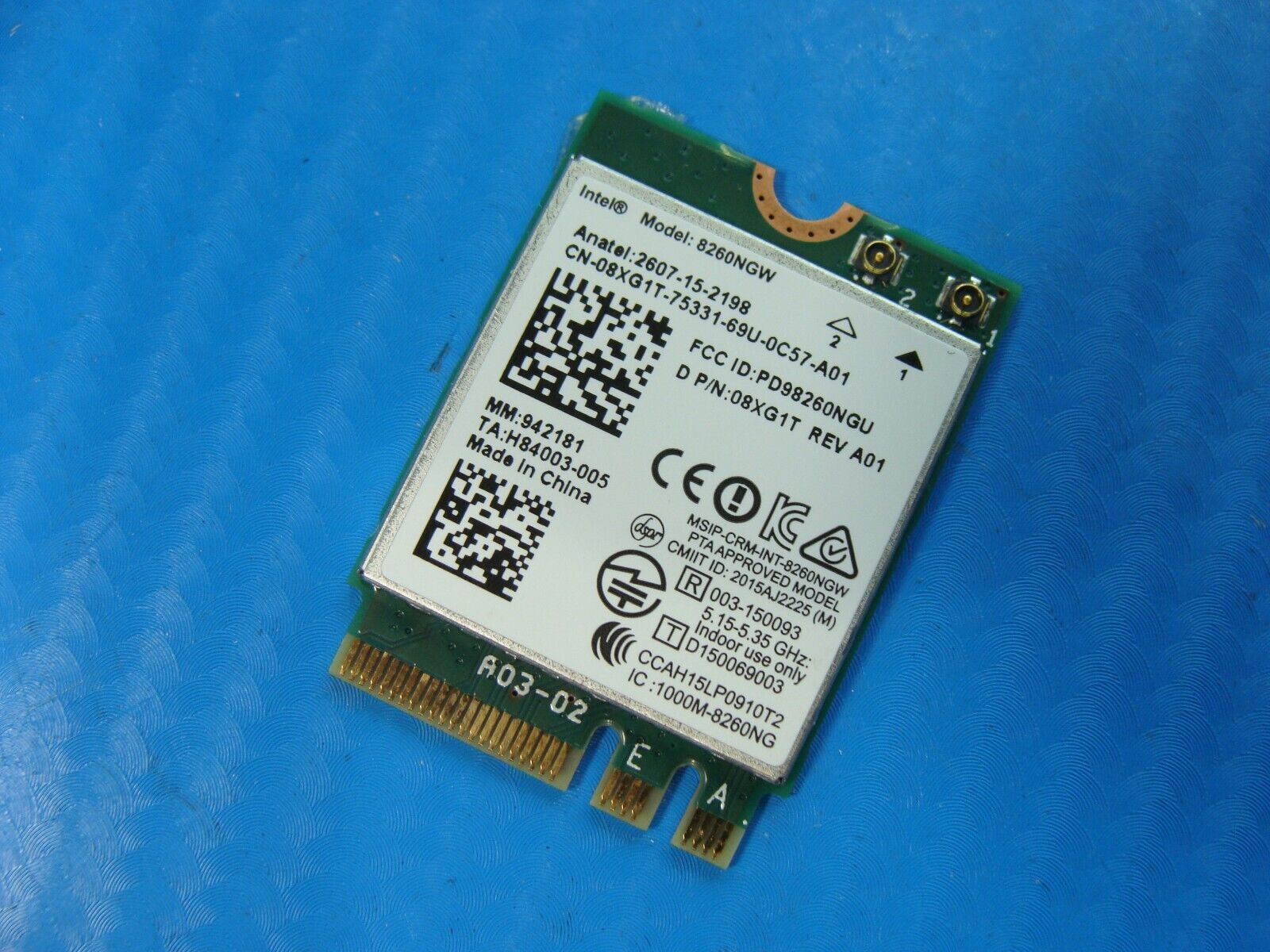 Dell Latitude 14 E7470 Genuine Laptop Wireless WiFi Card 8260NGW 8XG1T