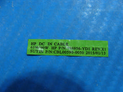 HP 17.3" 17-f215dx Genuine Laptop DC IN Power Jack w/Cable 756956-YD1