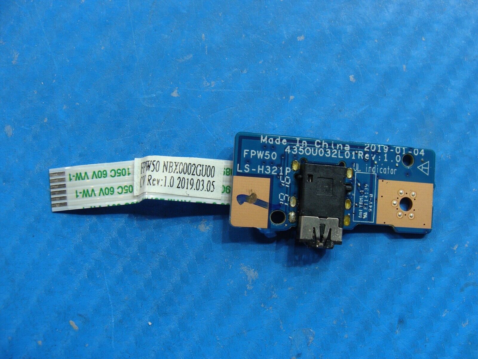 HP 15.6 15-dw0043dx Genuine Laptop Audio Jack Board w/Cable LS-H321P