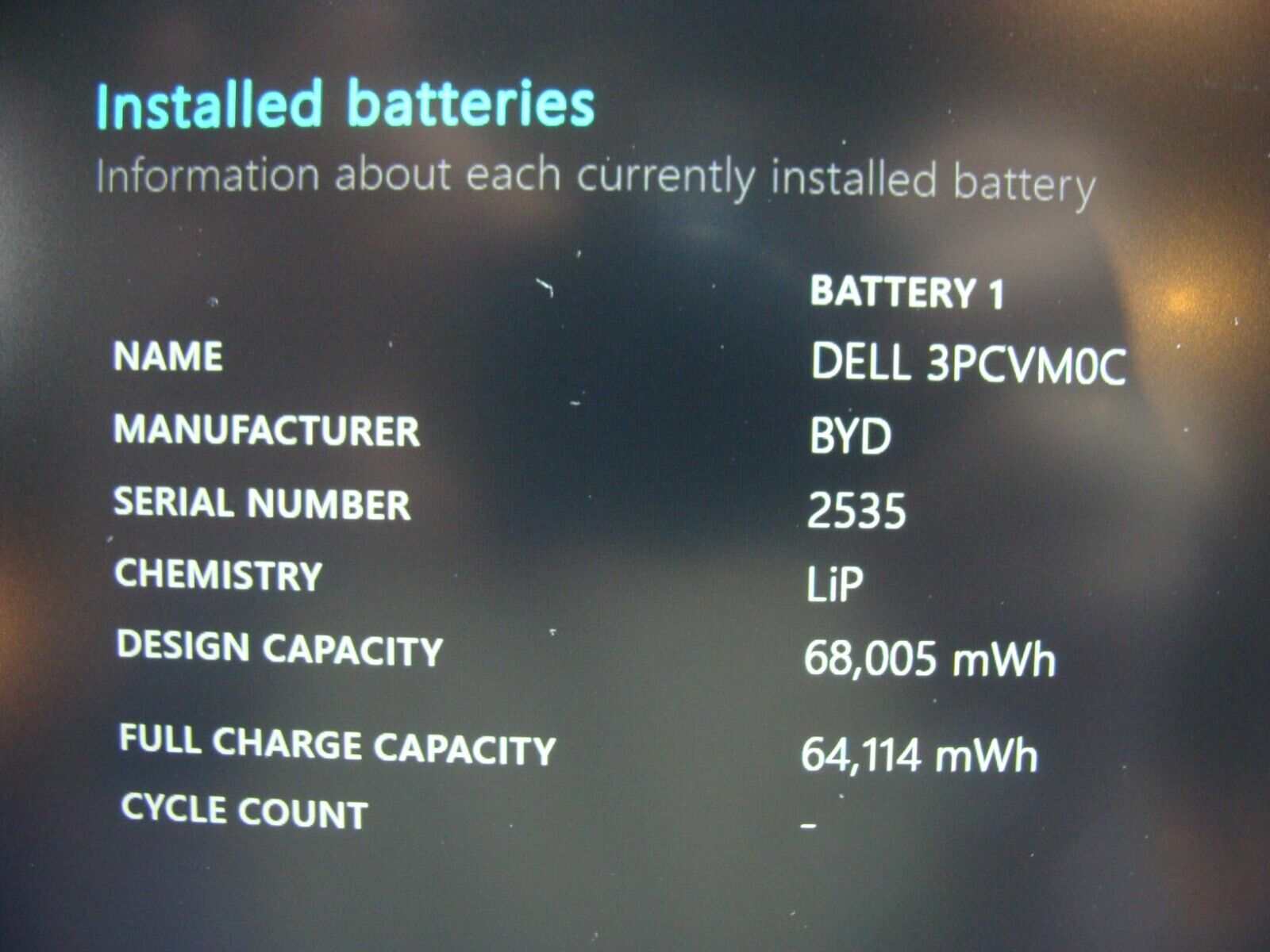 95% Battery Dell Latitude 5411 i7-10850H FHD 14