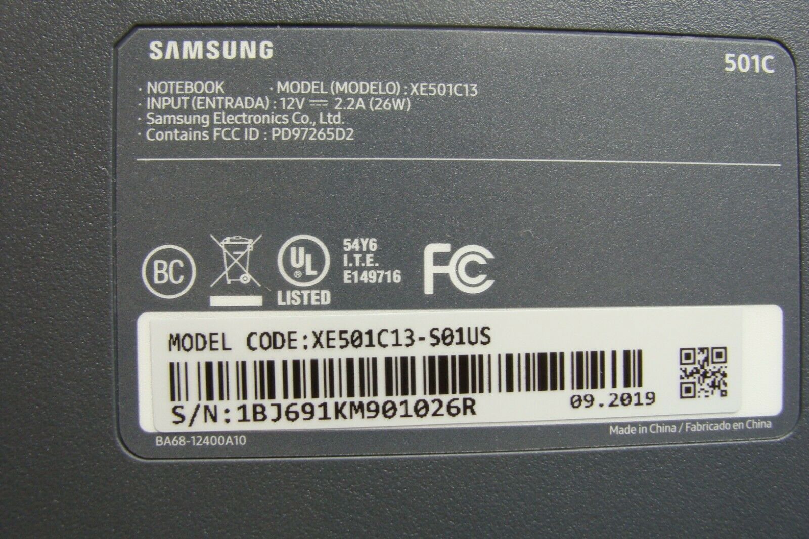 Samsung XE501C13-S01US 11.6