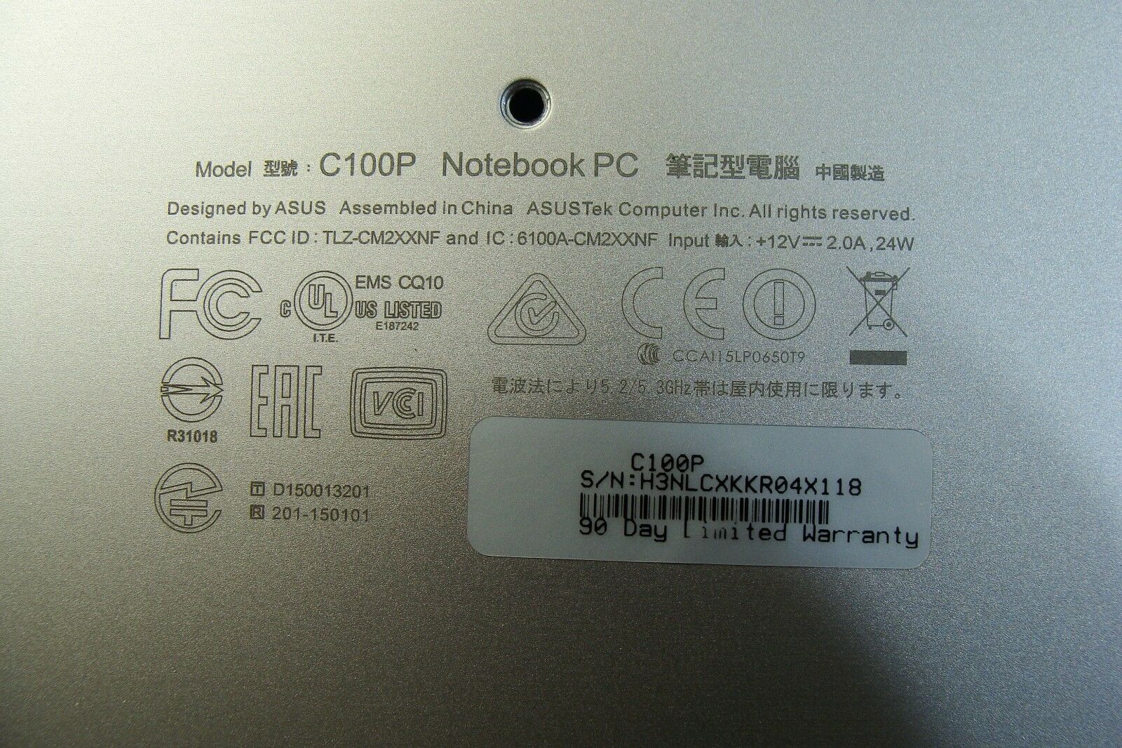 Asus Chromebook Flip C100PA 10.1