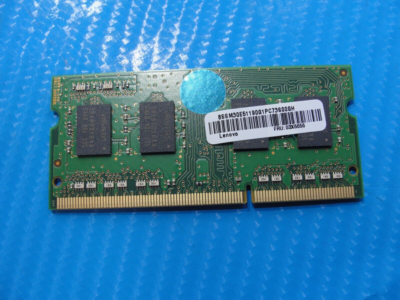 Lenovo T460 Samsung 4Gb 1Rx8 PC3L-12800S Memory RAM SO-DIMM M471B5173EB0-YK0