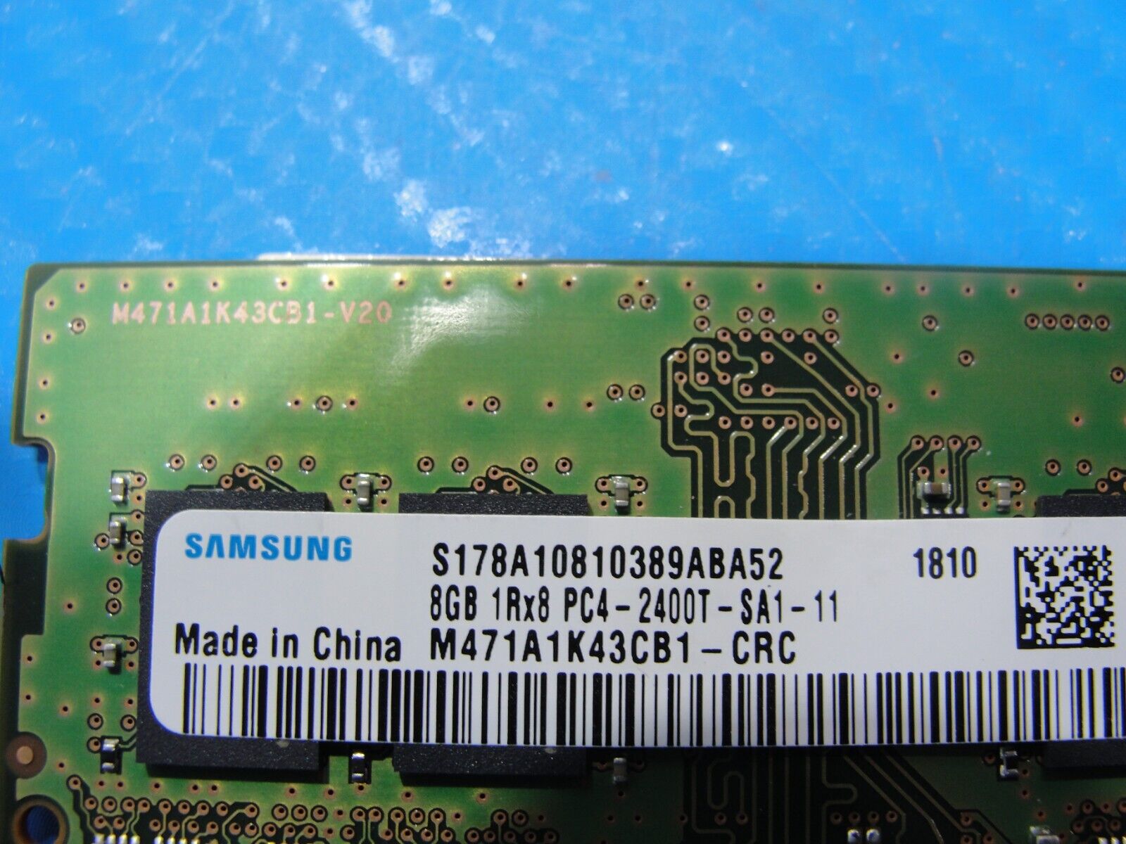 Lenovo T570 So-Dimm Samsung 8GB 1Rx8 Memory PC4-2400T M471A1K43CB1-CRC