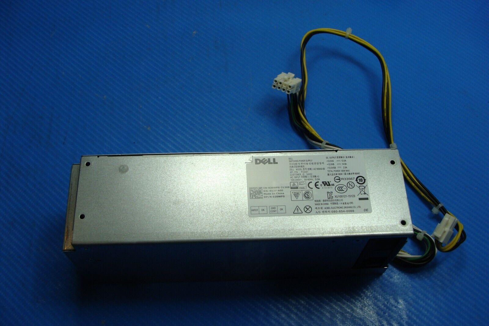 Dell OptiPlex 3040 Genuine Desktop 180W Power Supply AC180AS-00 20WFG