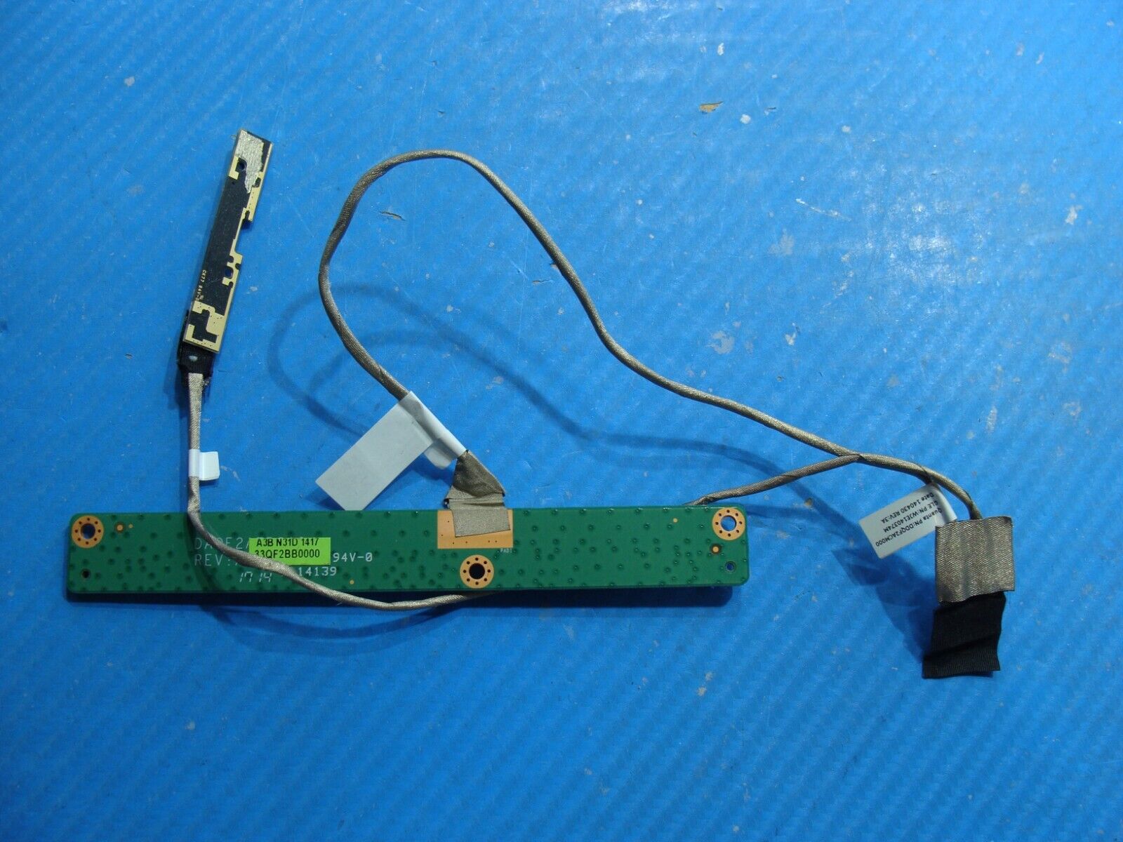 Dell Inspiron 20” 3043 OEM Power Button Board w/WebCam Cable 33QF2BB0000 MWC3J