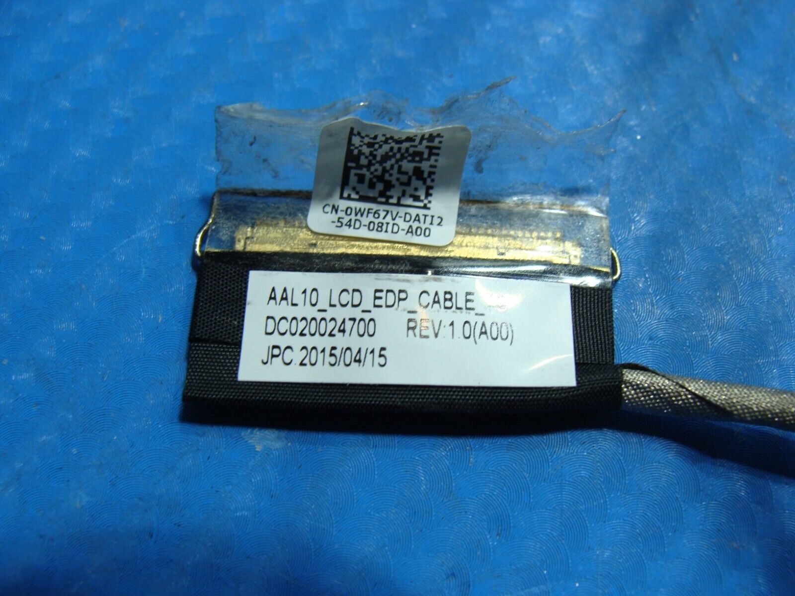 Dell Inspiron 14” 5458 Genuine LCD Video Cable w/WebCam WF67V V359T DC020024700