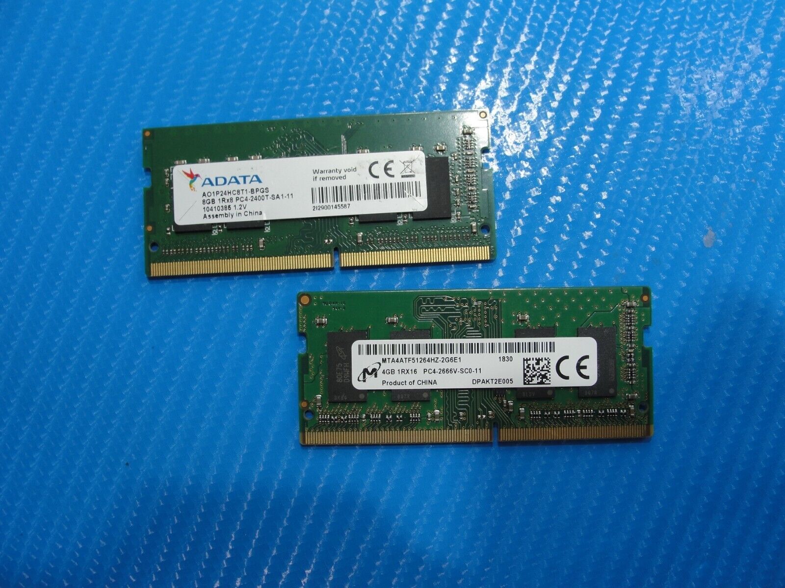 HP 15-cs0053cl ADATA Micron 12Gb 8Gb&4Gb Memory RAM So-Dimm AO1P24HC8T1-BPGS