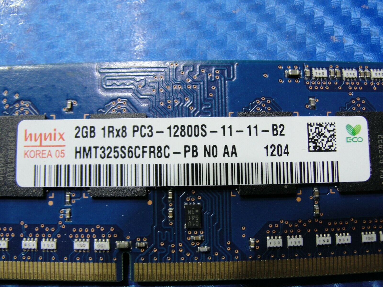 MacBook Pro A1278 Laptop Hynix 2GB Memory PC3-12800S-11-11-B2 HMT325S6CFR8C-PB Hynix