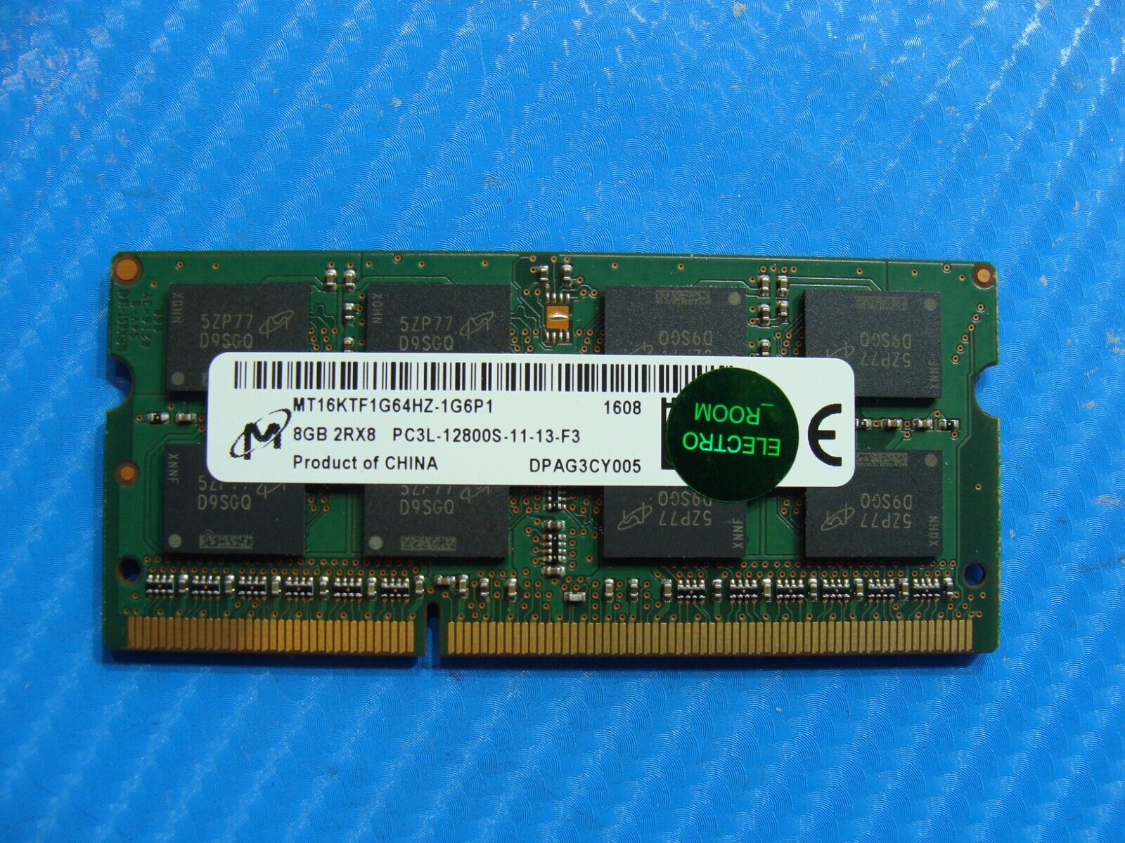 Dell 15 7559 Micron 8GB PC3-12800S SoDimm RAM Memory MT16KTF1G64HZ-1G6P1