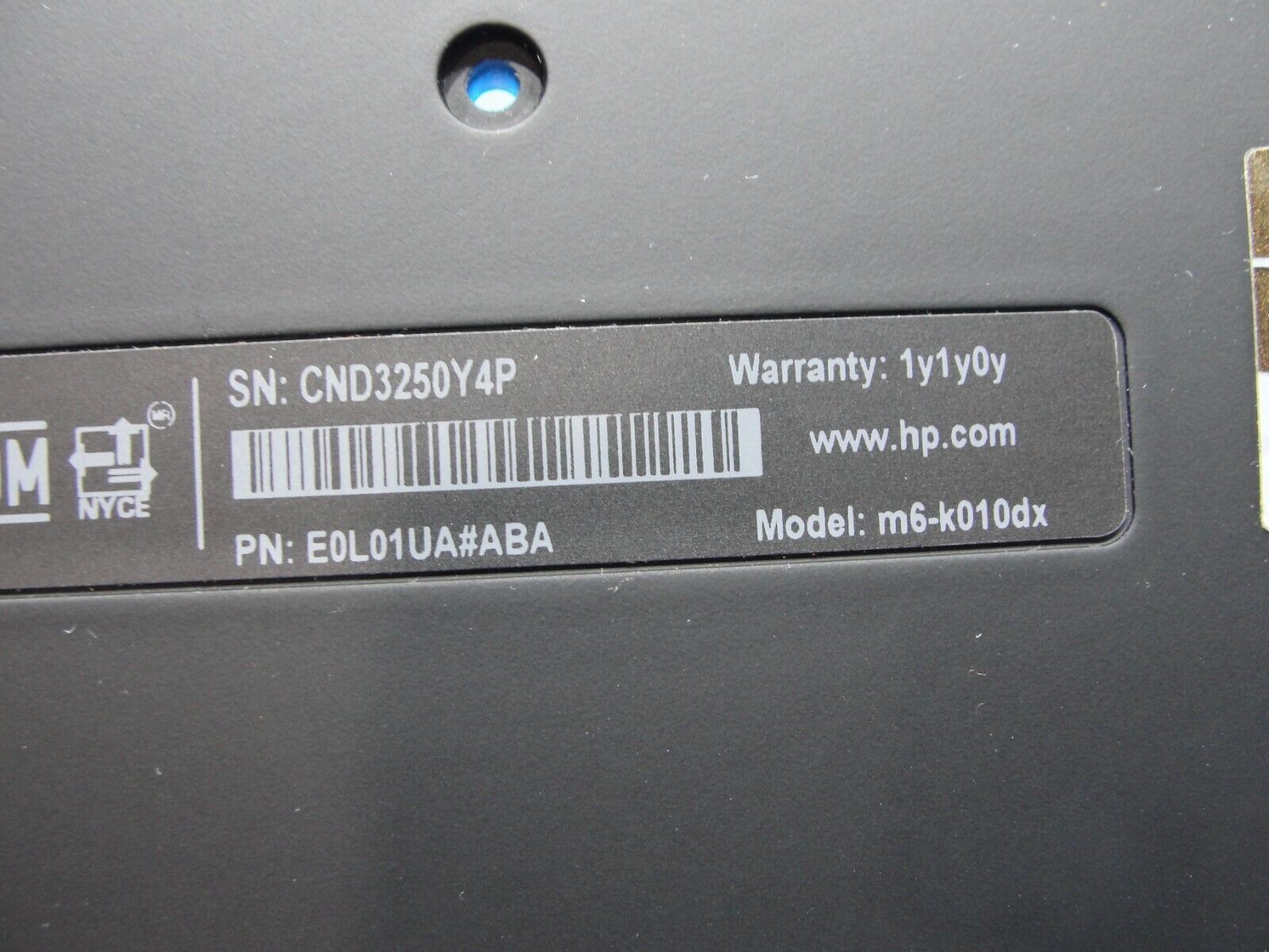 HP Envy m6-k010dx 15.6