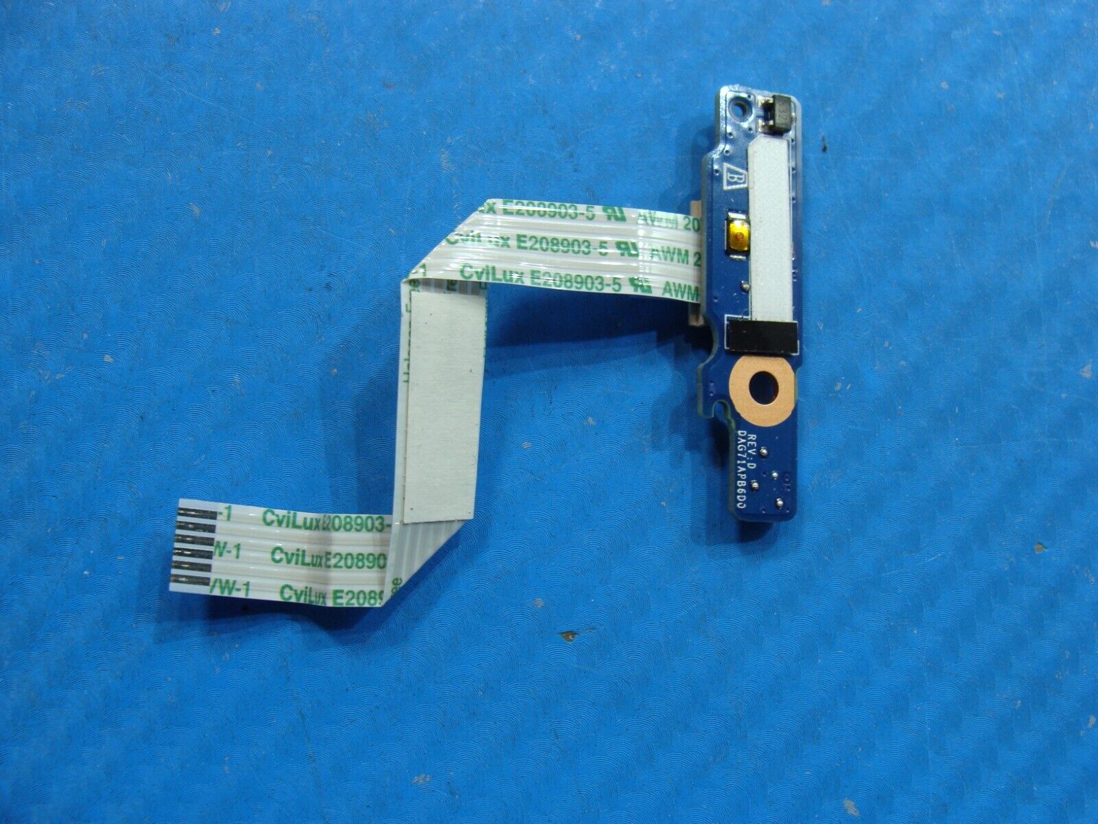 HP Pavilion 14” 14-bk061st OEM Laptop Power Button Board w/Cable DAG71APB6D0