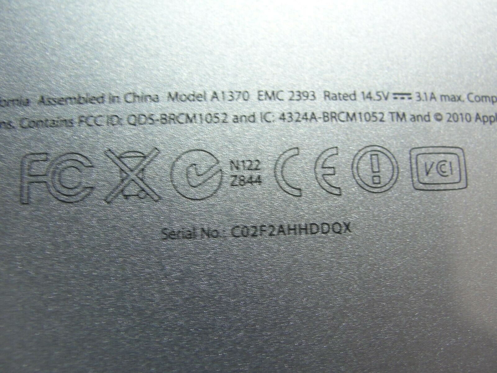 MacBook Air A1370 MC505LL/A Late 2010 11