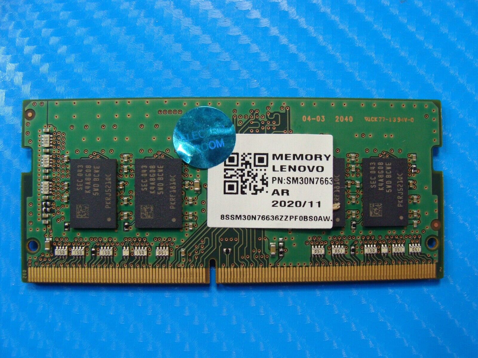 Lenovo 3 15IML05 81WR Samsung 8GB PC4-3200AA Memory RAM SO-DIMM M471A1K43DB1-CWE