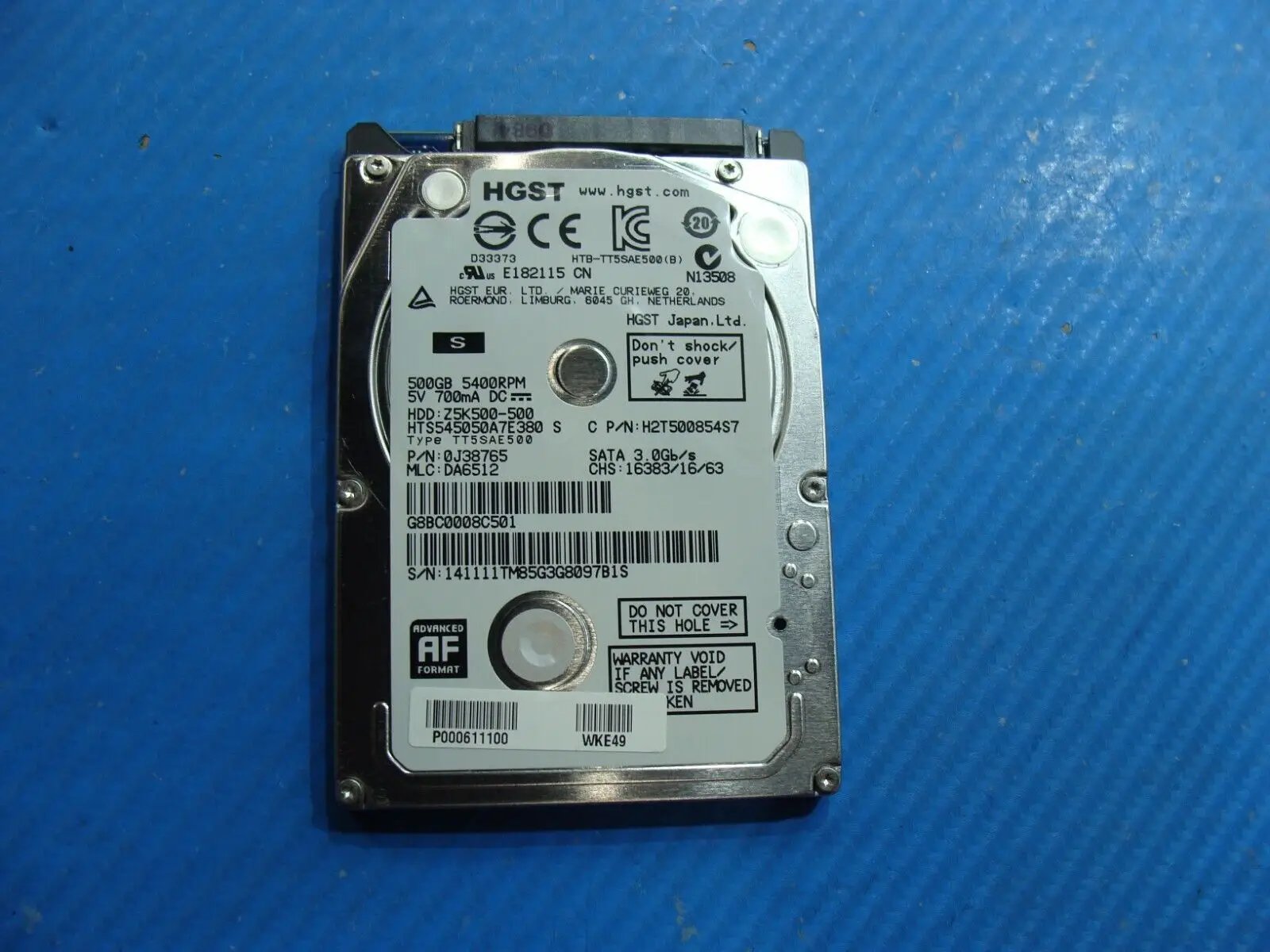 Toshiba L15W-B1320 HGST 500GB SATA 2.5