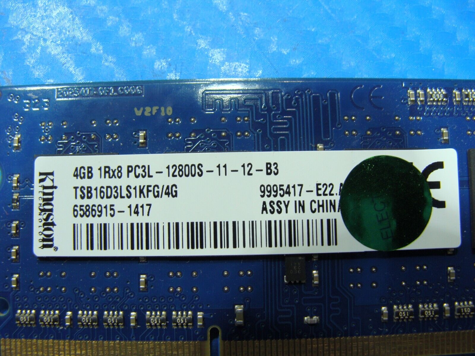 Toshiba S55t-B5335 So-Dimm Kingston 4GB Memory Ram PC3L-12800S TSB16D3LS1KFG/4G