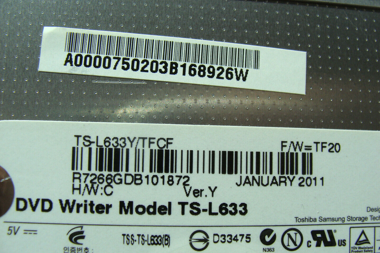 Toshiba Satellite L655-S5188 15.6
