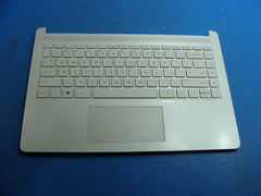 HP 14-dq0002dx 14 Genuine Laptop Palmrest w/Touchpad Keyboard Grade A