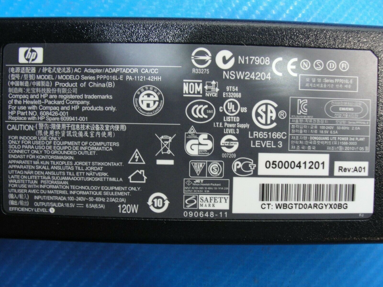 OEM Genuine HP 120W 18.5V 6.5A AC Adapter PA-1121-42HH-PPP016L-E - Laptop Parts - Buy Authentic Computer Parts - Top Seller Ebay