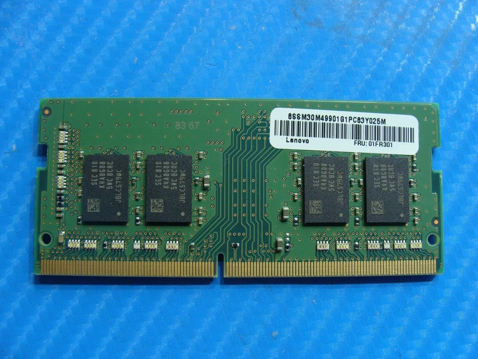 Lenovo T470s Samsung 8GB 1Rx8 PC4-2400T Memory RAM SO-DIMM M471A1K43CB1-CRC