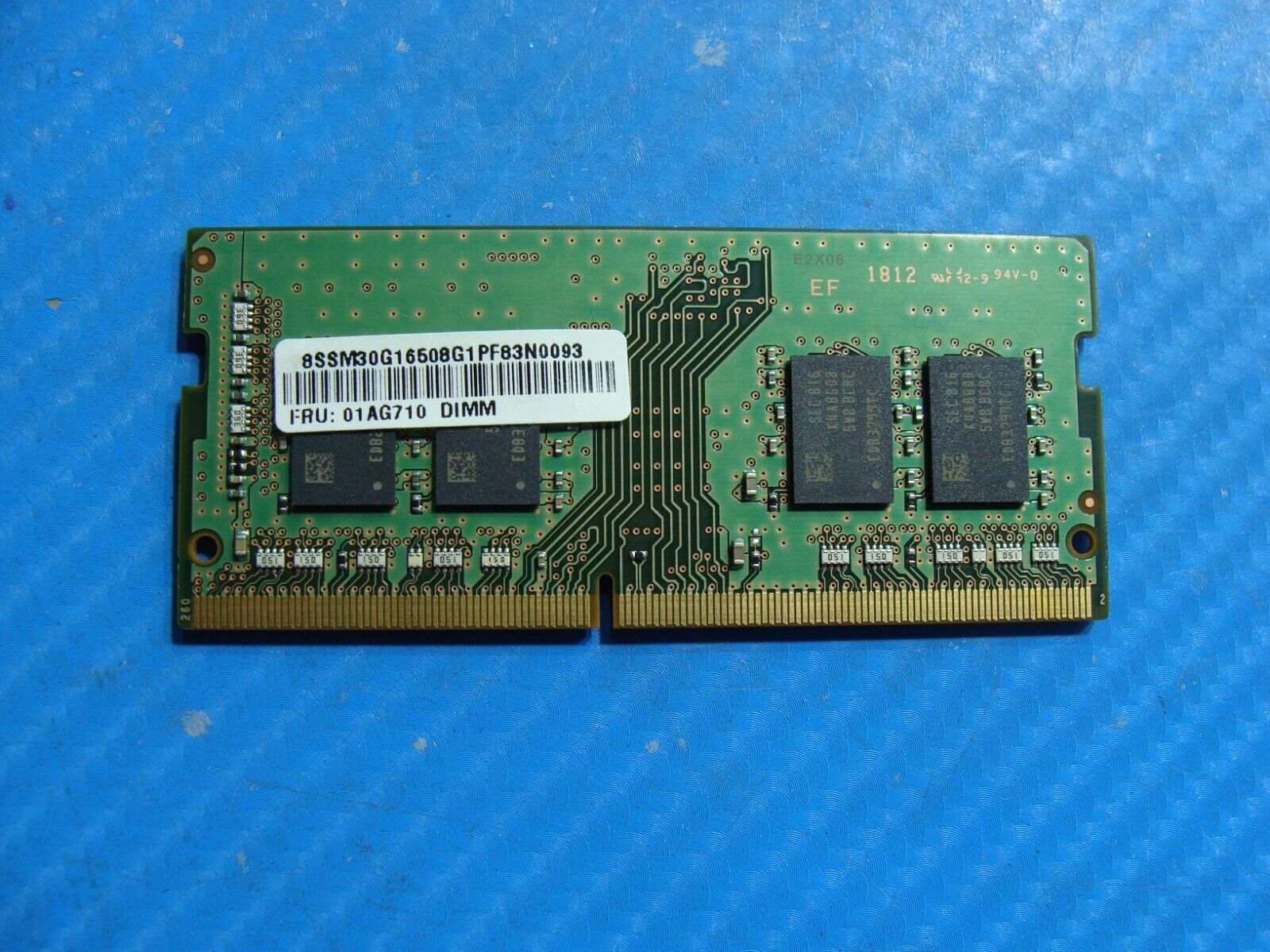 Lenovo E570 So-Dimm Samsung 8GB 1Rx8 Memory PC4-2400T M471A1K43BB1-CRC