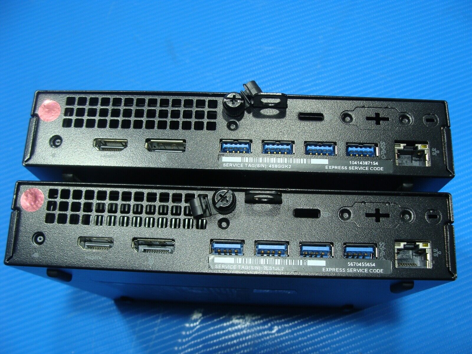 Lot of 2 Wifi+ Dell Optiplex 7050 MFF Intel i5-6500T 2.5GHz 8GB - 128+256GB SSD