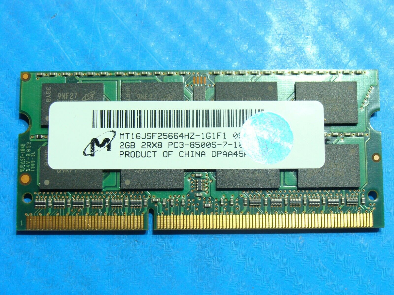 MacBook Pro A1278 Micron 2GB PC3-8500S SO-DIMM Memory RAM MT16JSF25664HZ-1G1F1 - Laptop Parts - Buy Authentic Computer Parts - Top Seller Ebay