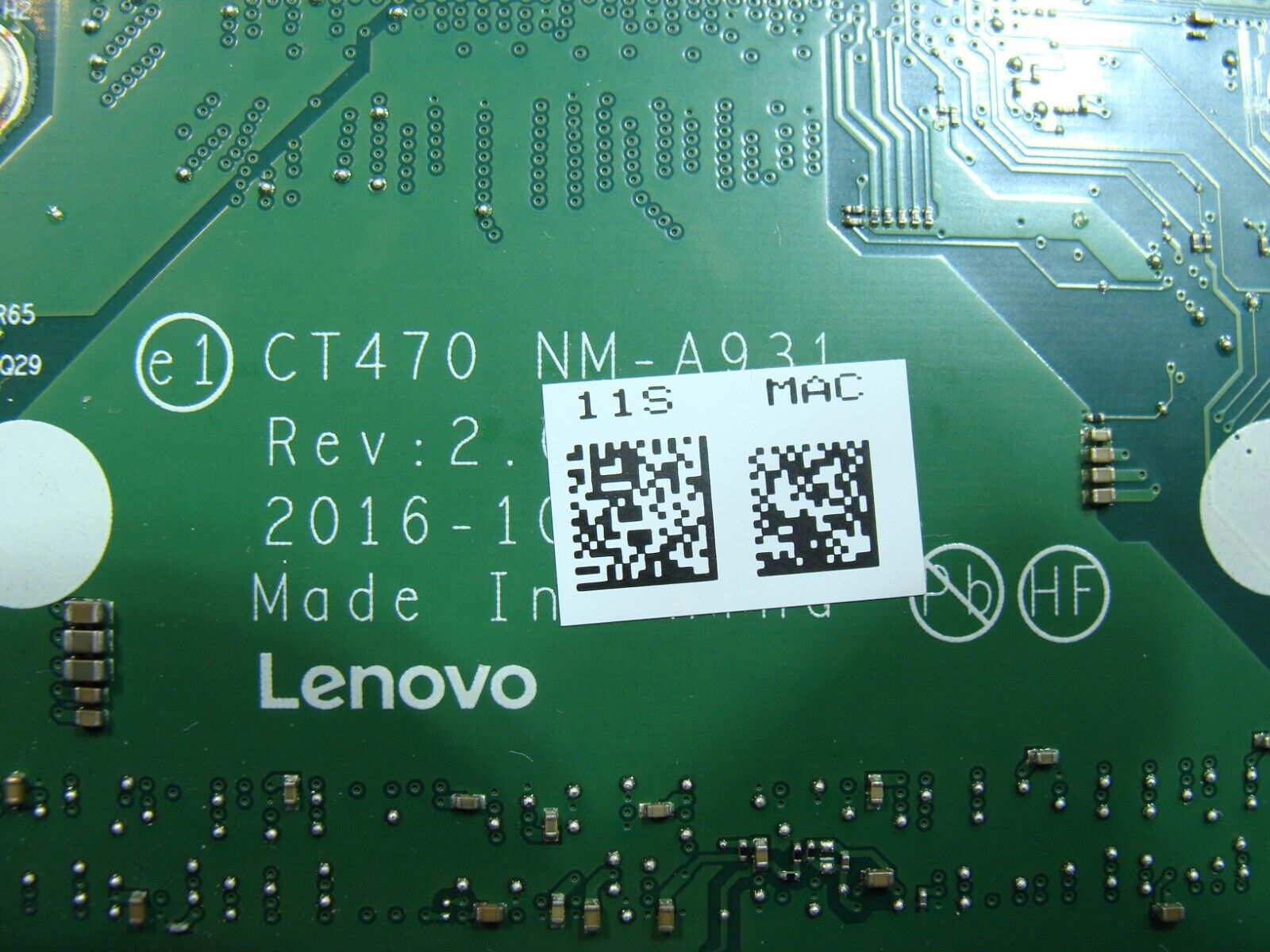 Lenovo ThinkPad T470 14 Intel i5-7300U 2.6GHz Motherboard NM-A931 01HX648