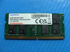 Asus X712J ADATA 16GB DDR4-3200 16GX16 Memory RAM SO-DIMM AD4S320016G22-BGN