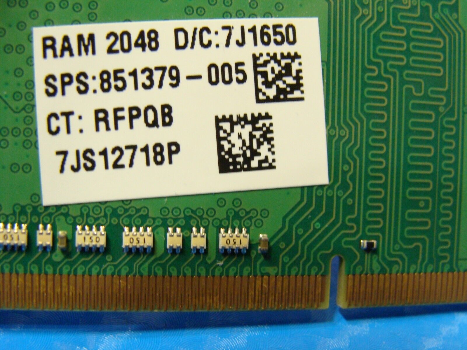 HP 15-ba079dx Laptop Samsung 2GB Memory PC4-2133P-SC0-11 M471A5644EB0-CPB