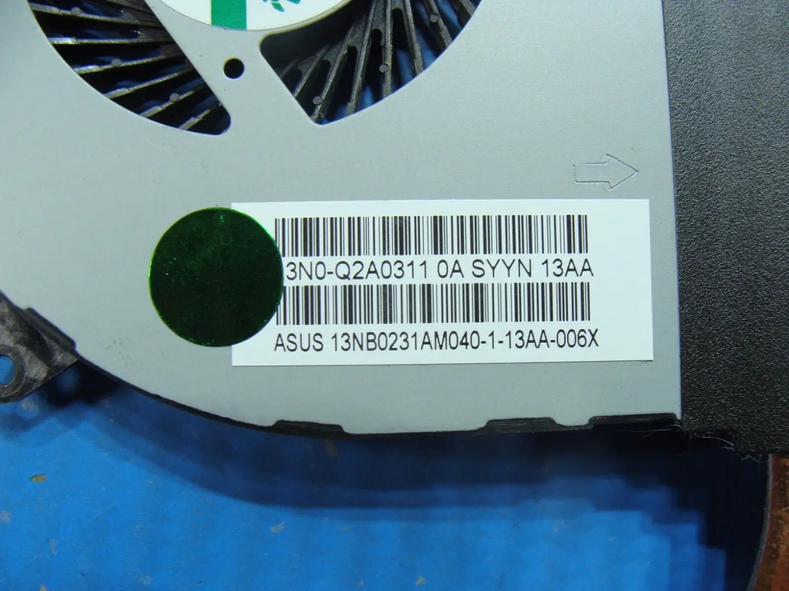 Asus 15.6 Q550LF-BBI7T07 Genuine CPU Cooling Fan w/Heatsink 13NB0231AM040-1